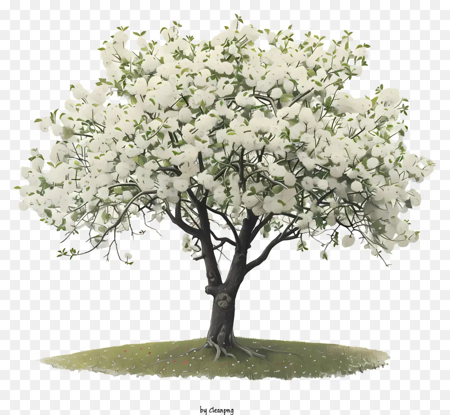 Pohon Musim Semi，Pohon Apel Putih PNG