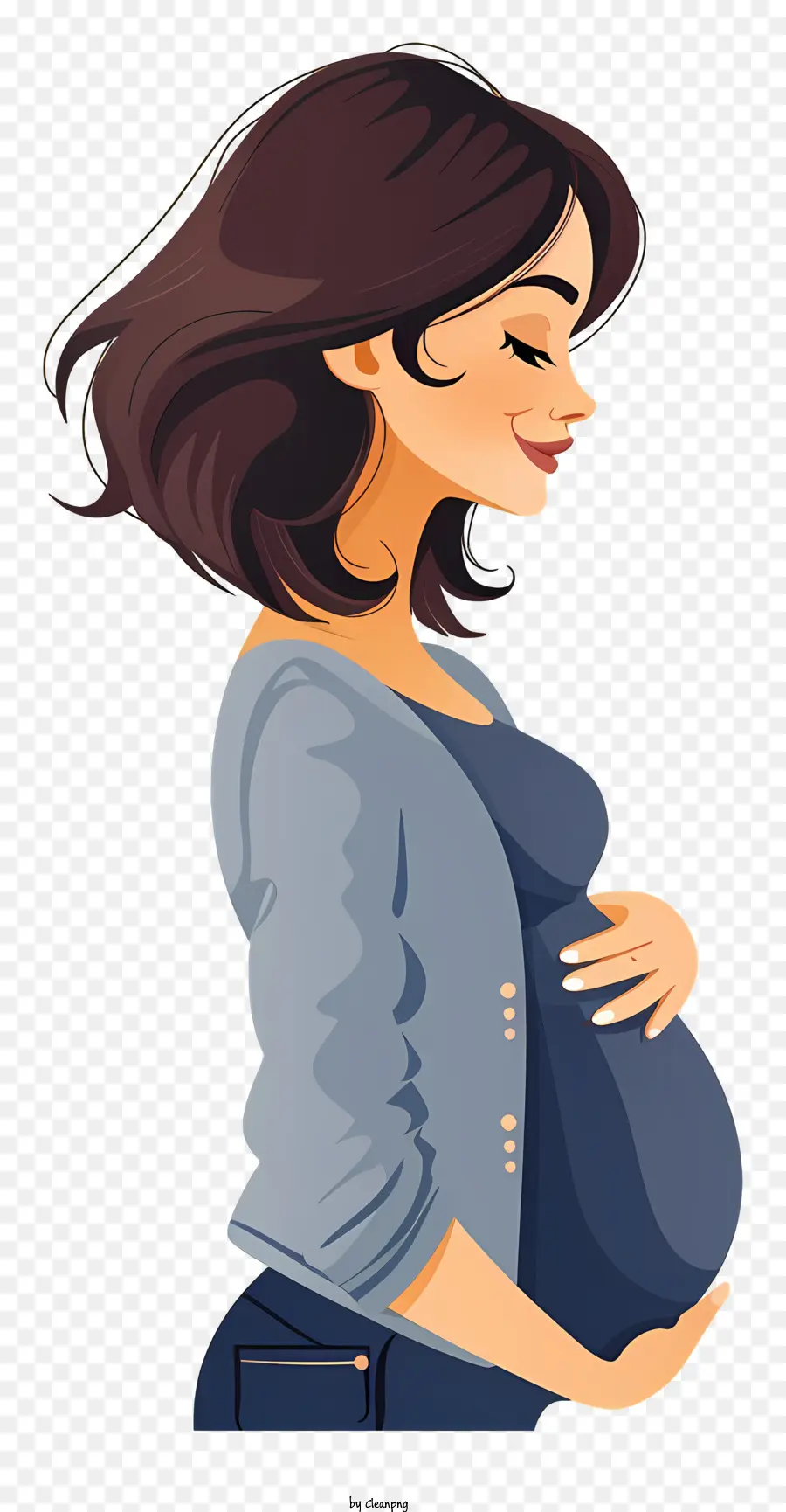 Wanita Hamil Kartun，Kehamilan PNG