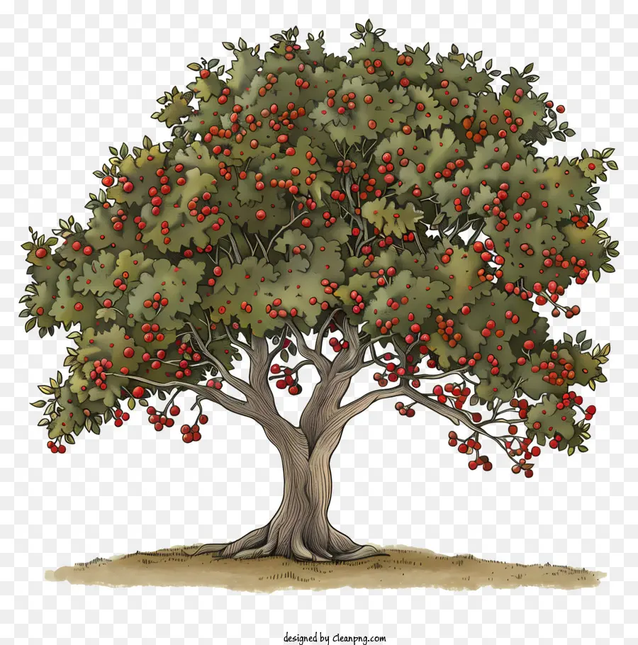 Pohon Musim Gugur，Pohon Apel PNG