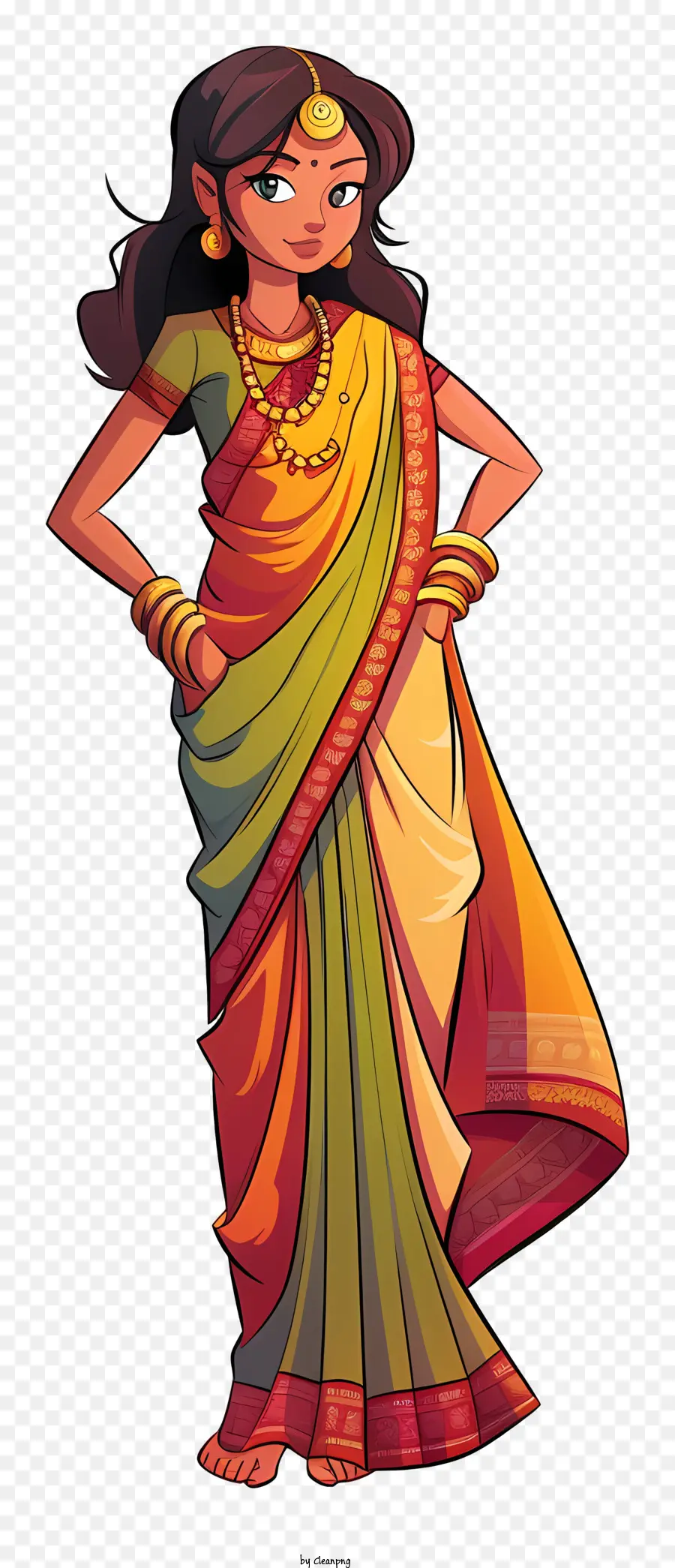 Kartun Wanita India，Budaya India PNG