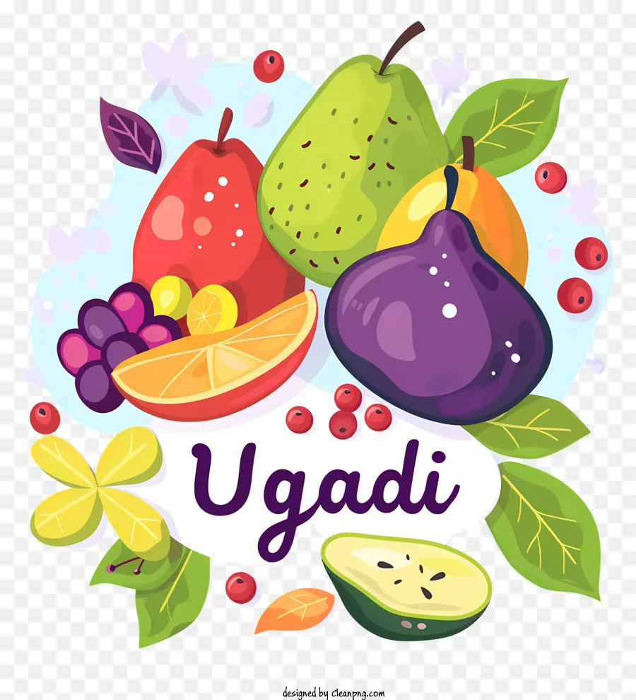 Selamat Ugadi，Buah Ugadi PNG