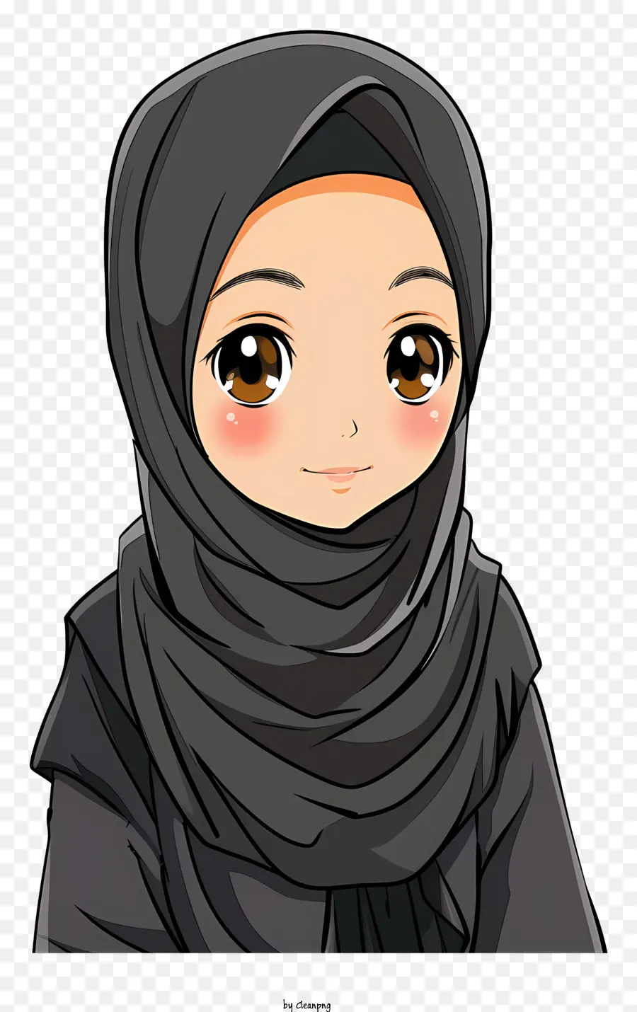 Kartun Gadis Muslim，Arab Wanita PNG