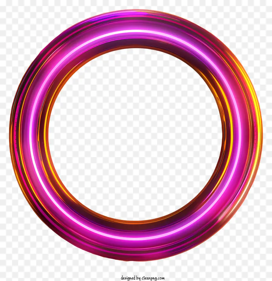 Lingkaran Neon，Cincin Neon PNG