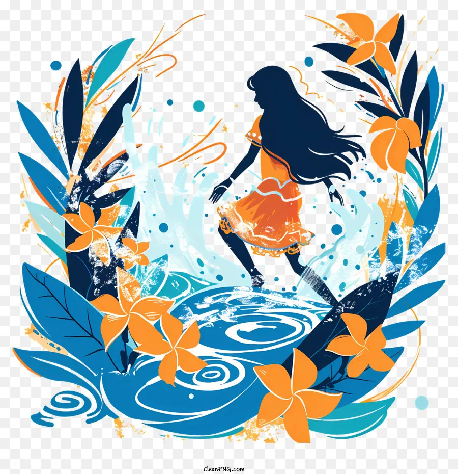 Gadis Bermain Dengan Air，Wanita PNG