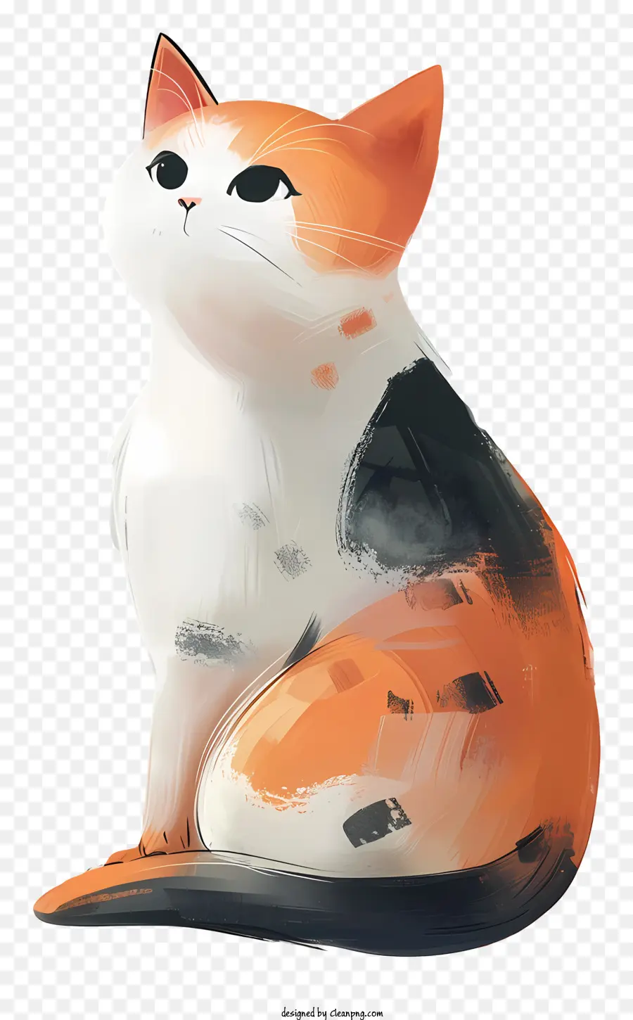 Kucing Lucu，Kucing Oranye Dan Putih PNG