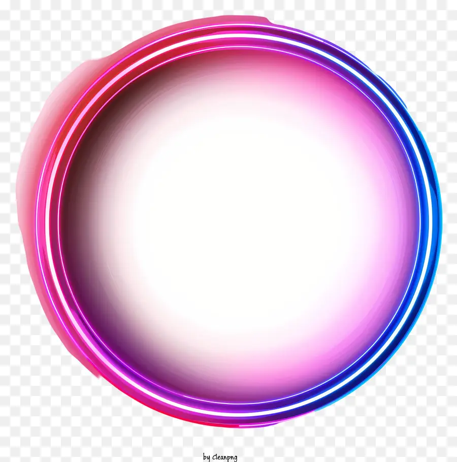 Lingkaran Neon，Neon Cahaya PNG