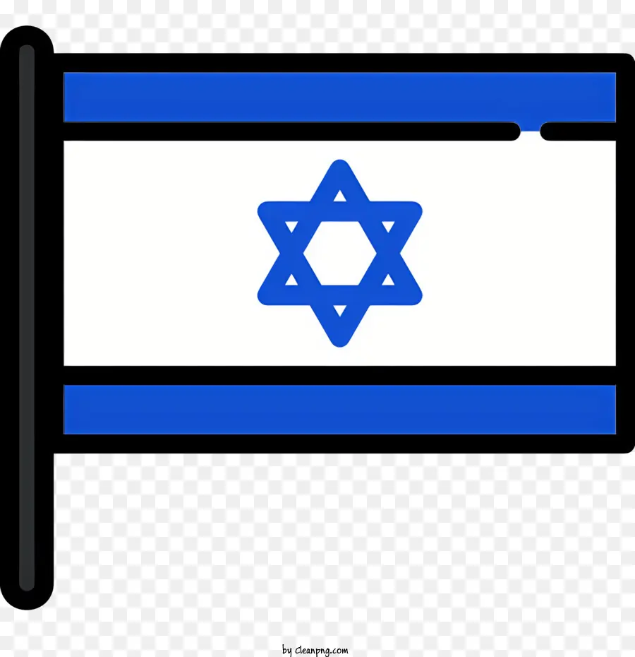 Bendera Israel，Bendera Biru Dan Putih PNG
