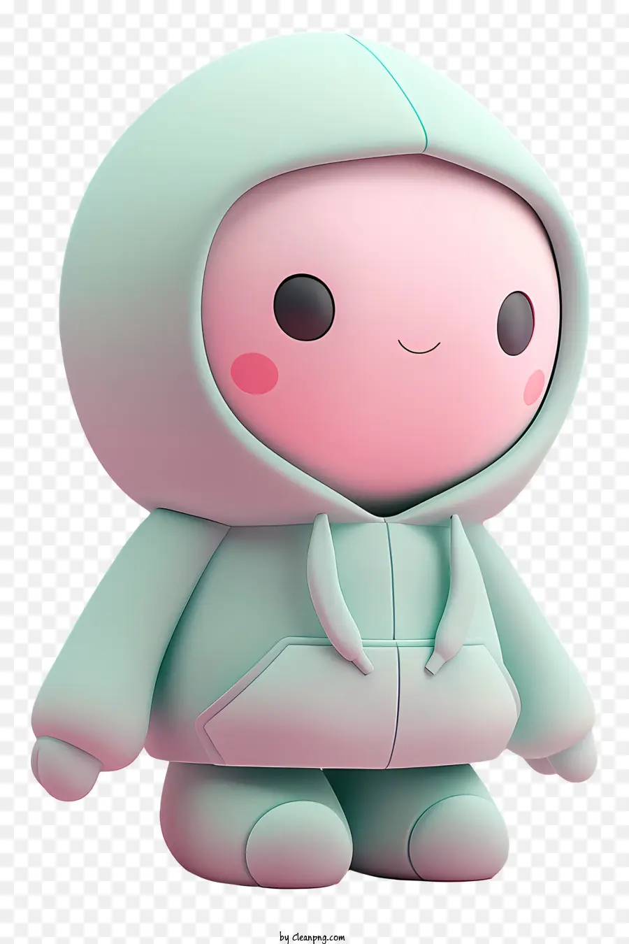 Tanah Liat Yang Lucu，Karakter Lucu Dalam Hoodie PNG