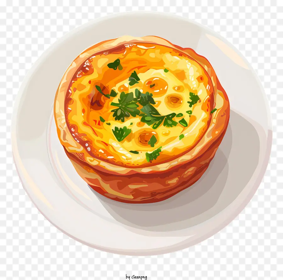 Pastel De Nata，Quiche Dengan Peterseli PNG