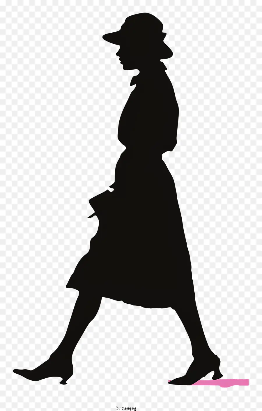 Wanita Berjalan Siluet，Wanita PNG