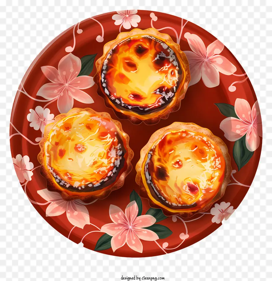 Pastel De Nata，Kue Tar Puding PNG