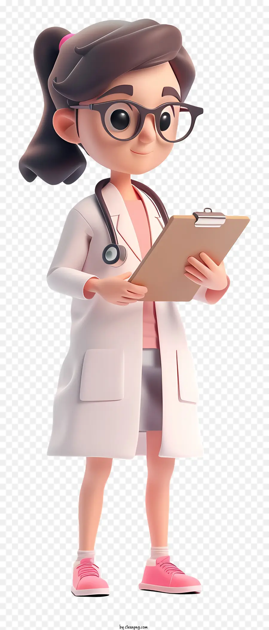 Dokter Wanita Dengan Clipboard，Dokter Wanita PNG