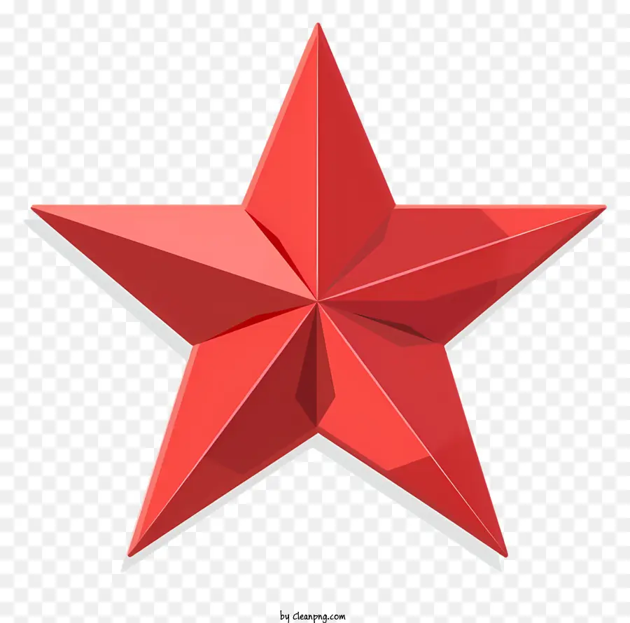 Bintang Merah，Threedimensional PNG