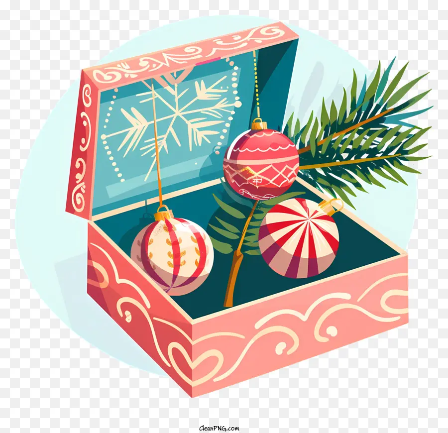 Hiasan Natal，Kotak Kardus PNG