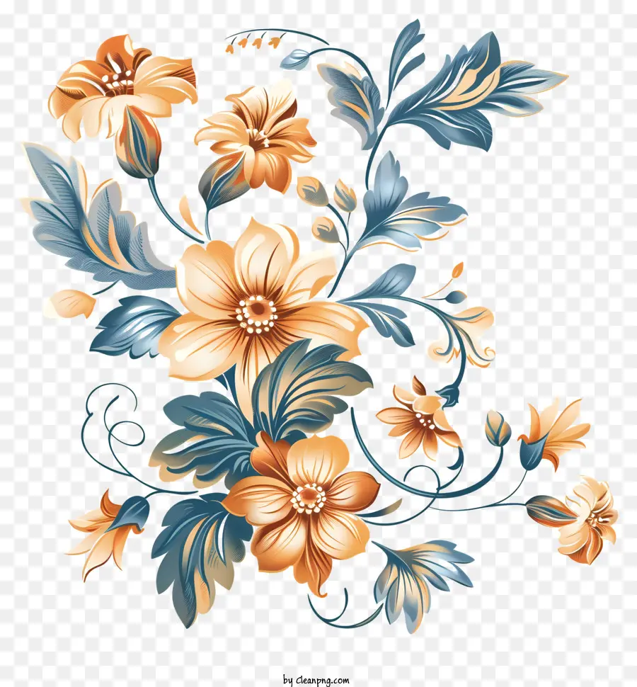 Flores，Desain Bunga PNG