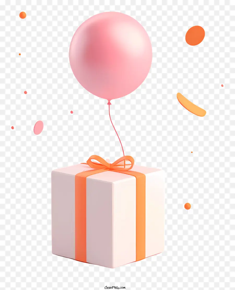 Hadiah Dengan Balon，Kotak Hadiah PNG