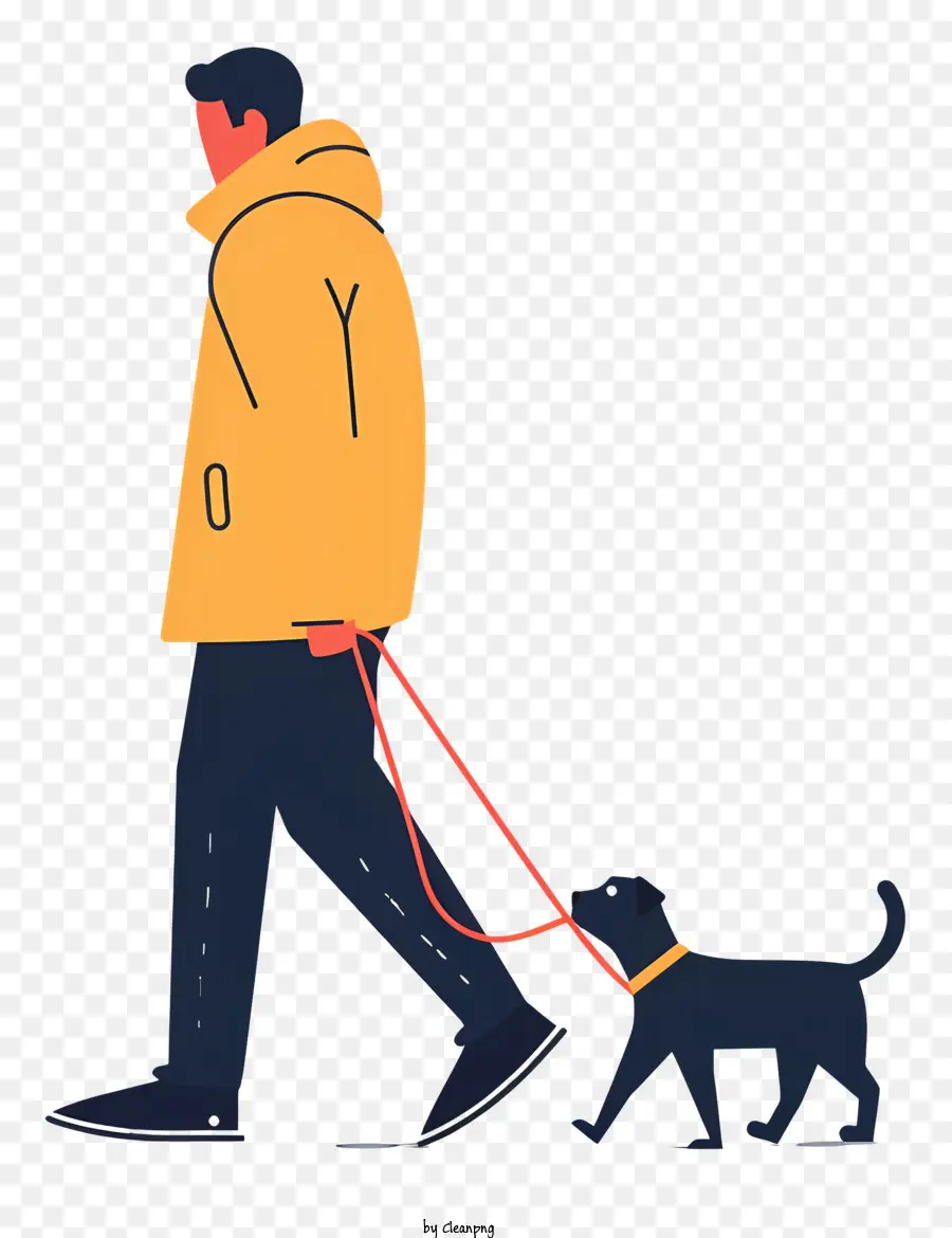 Pria Berjalan Anjing，Berjalan PNG