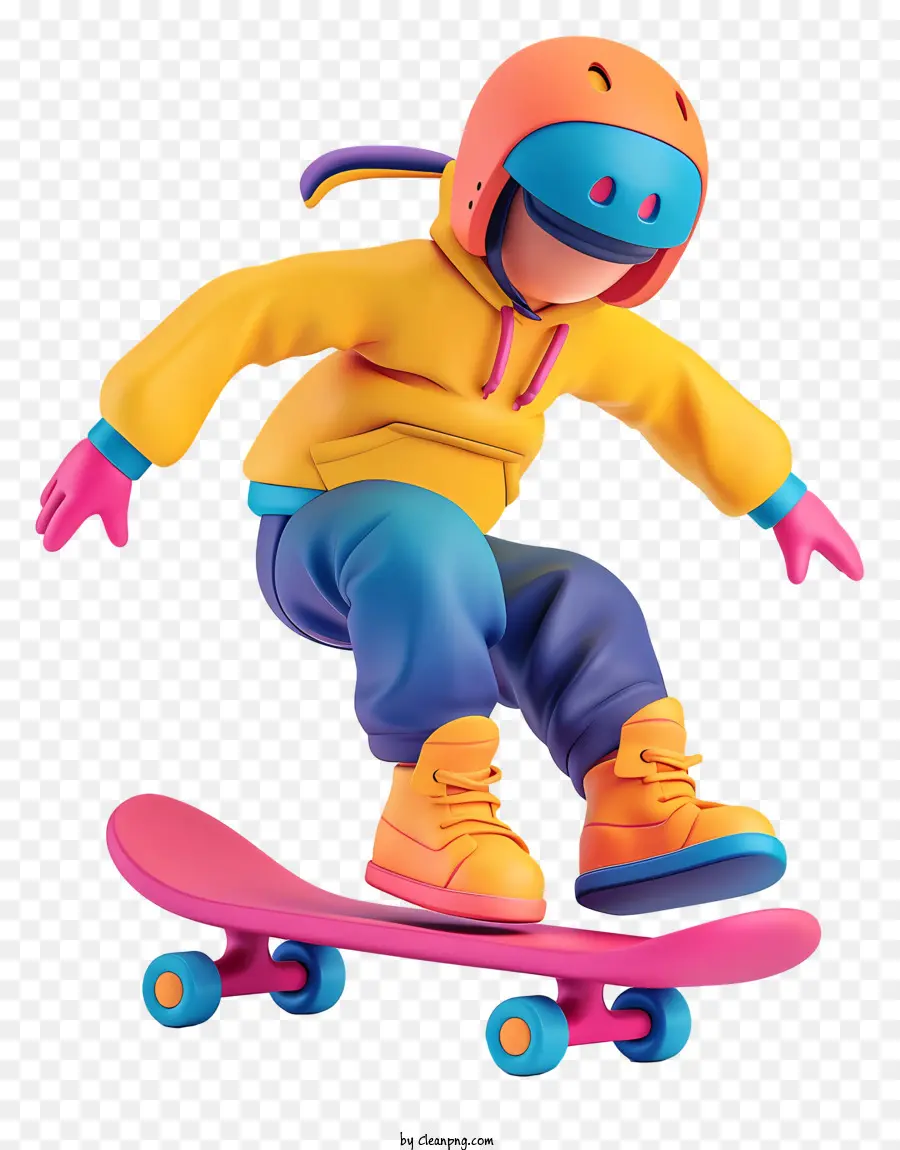 Anak Laki Laki Mengendarai Skateboard，Pemain Skateboard PNG