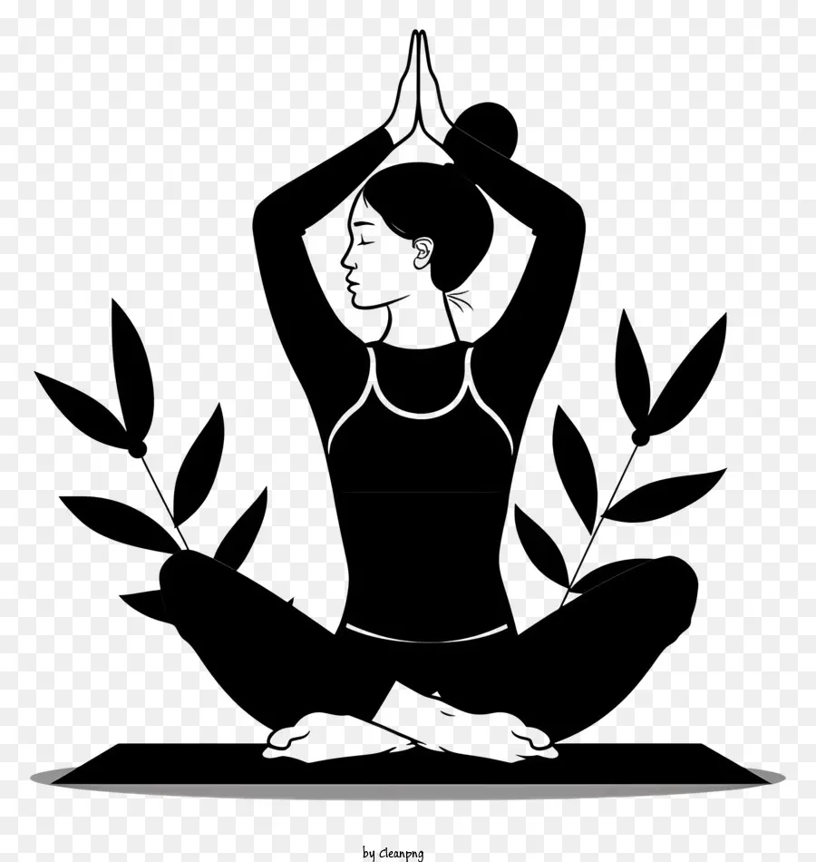 Wanita Yang Melakukan Yoga，Yoga PNG