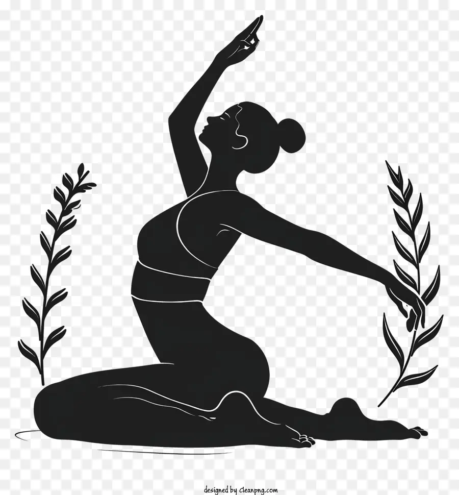 Wanita Yang Melakukan Yoga，Yoga Pose PNG