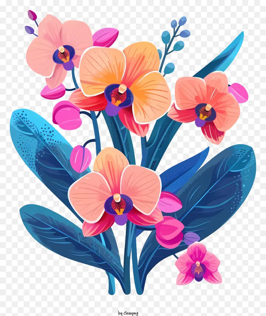Hari Anggrek，Karangan Bunga PNG