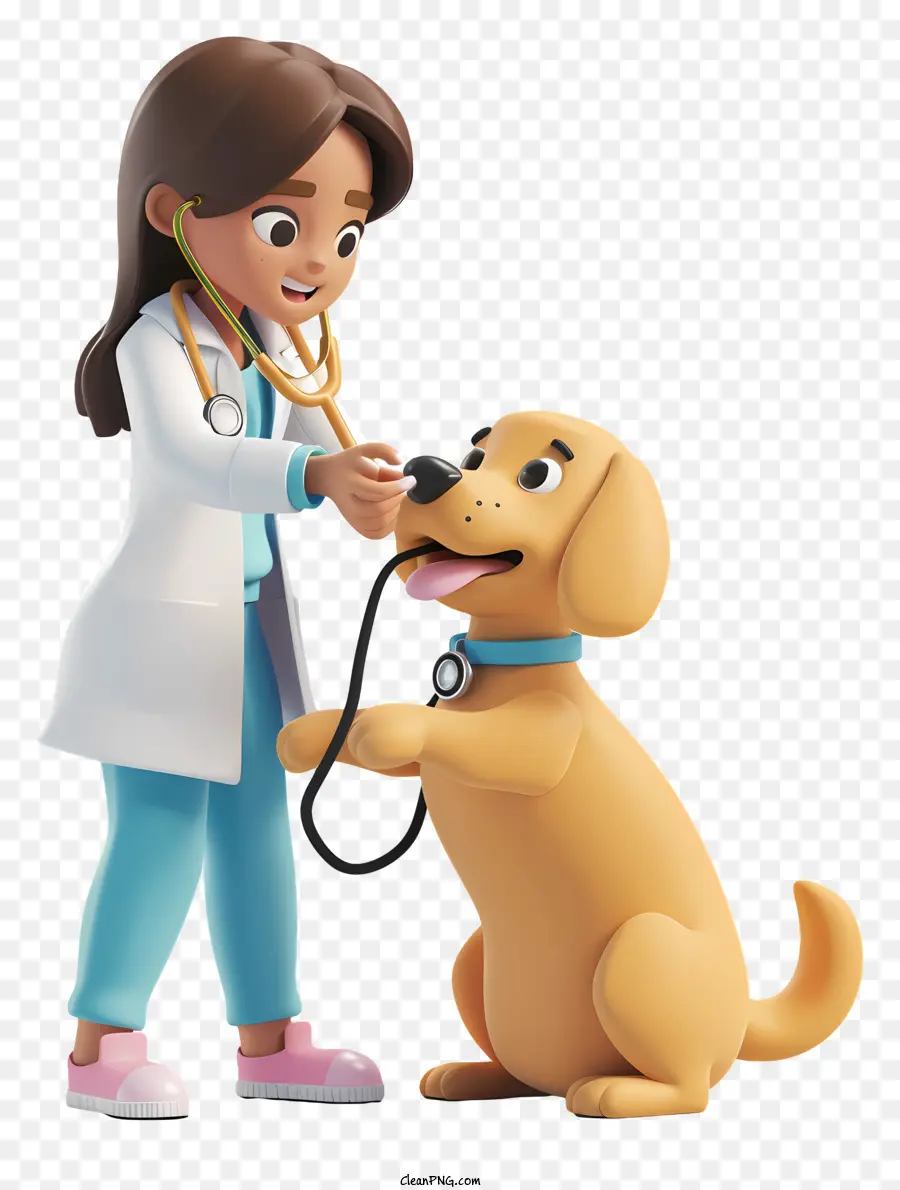 Dokter Hewan，Dokter Hewan Dengan Anjing PNG