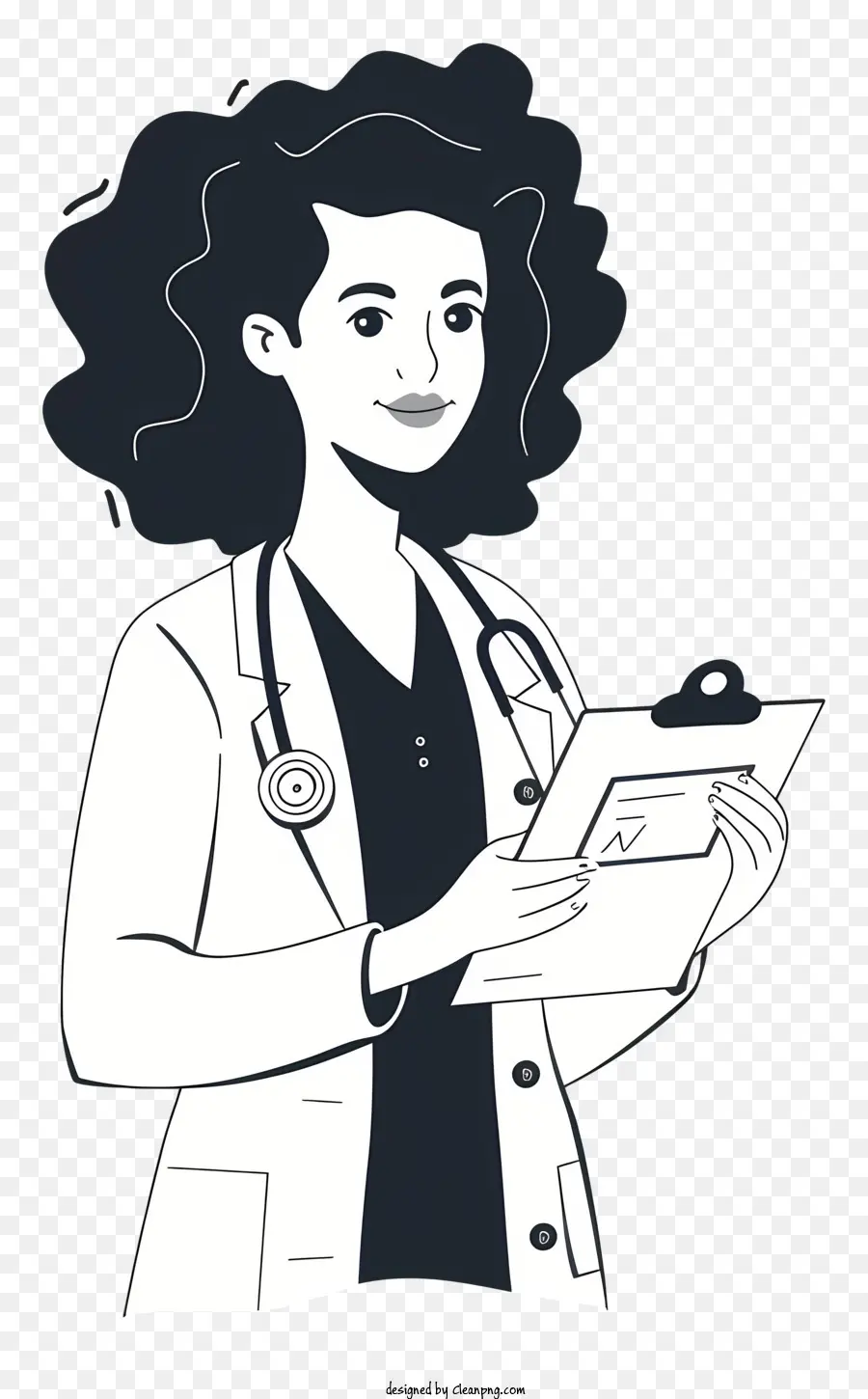 Dokter Wanita，Jas Lab PNG