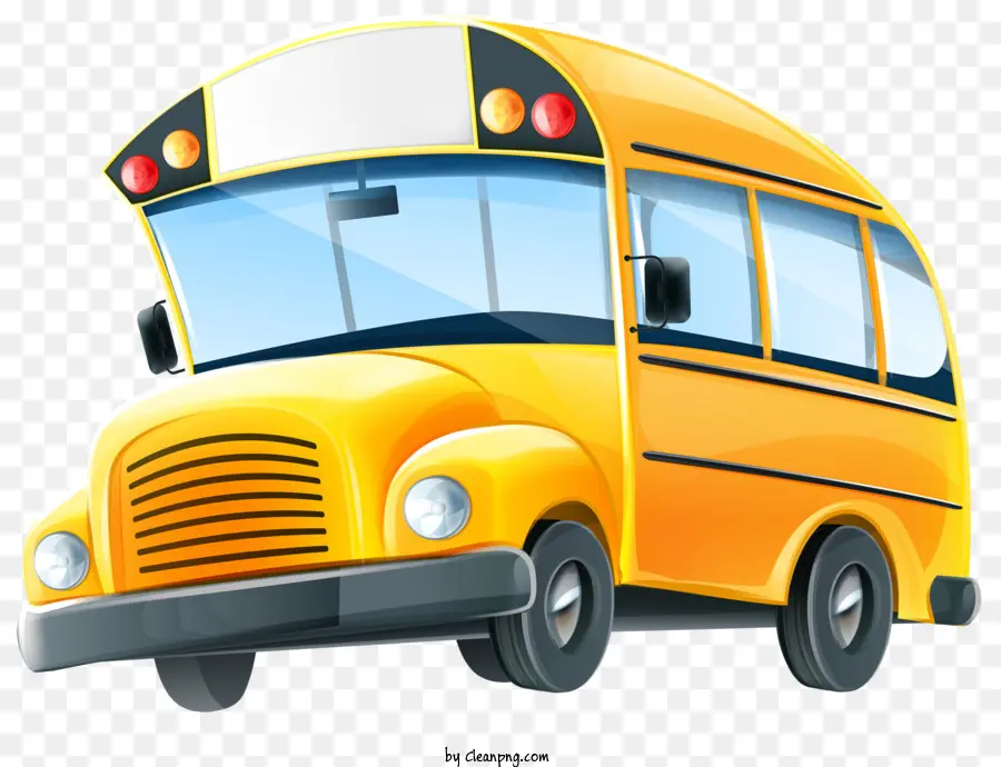 Bus Sekolah，Bus Kuning PNG
