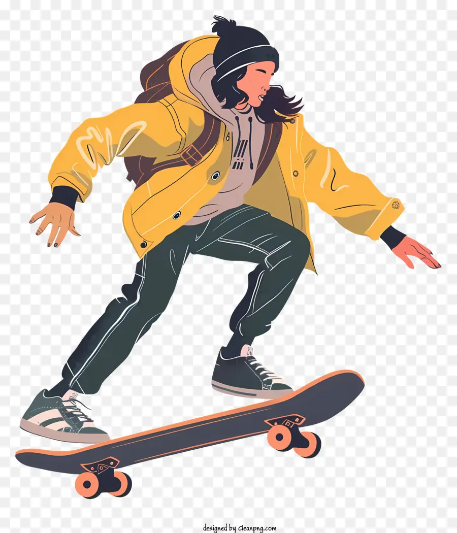 Remaja Mengendarai Skateboard，Pemain Skateboard PNG