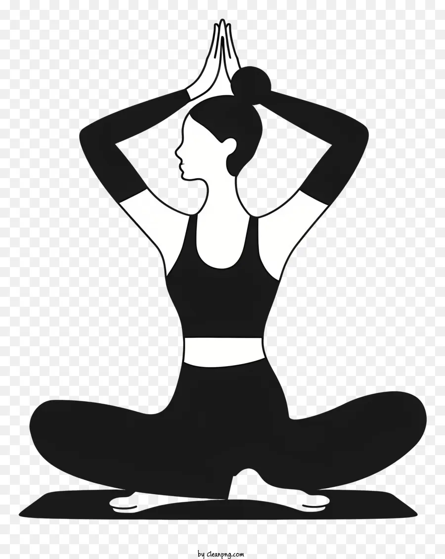 Wanita Yang Melakukan Yoga，Meditasi PNG