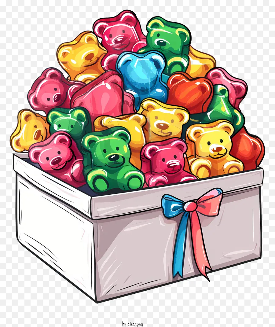 Gummi Bear Day，Permen Warna Warni PNG