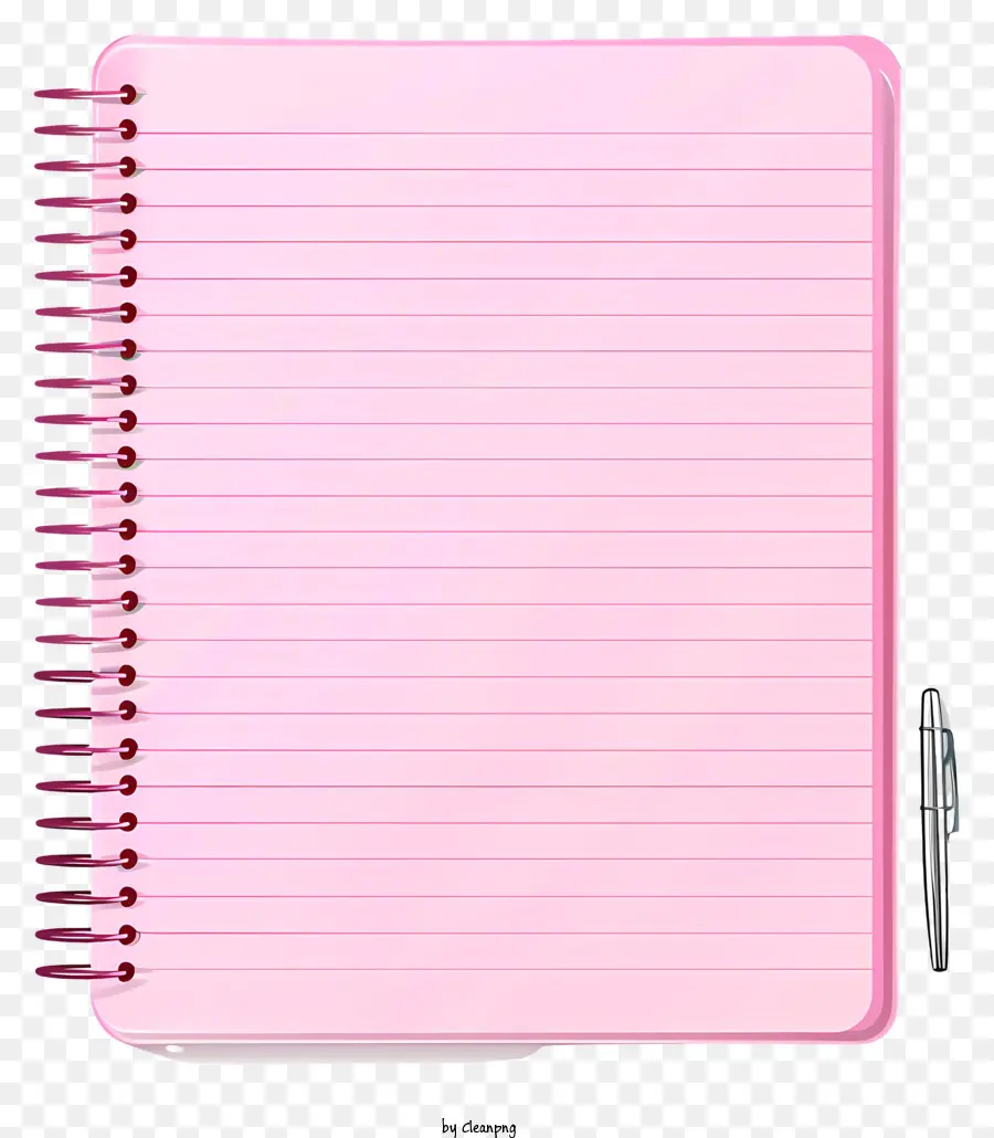 Kertas Notebook Merah Muda，Pink Notebook PNG