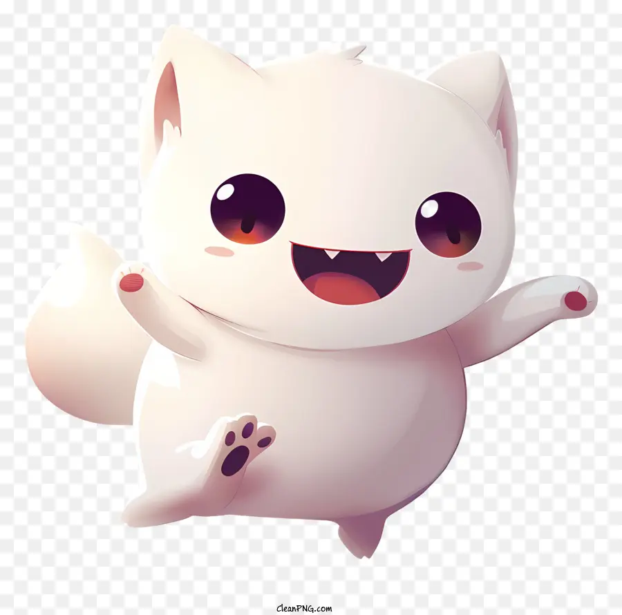 Kawaii，Kucing Putih PNG