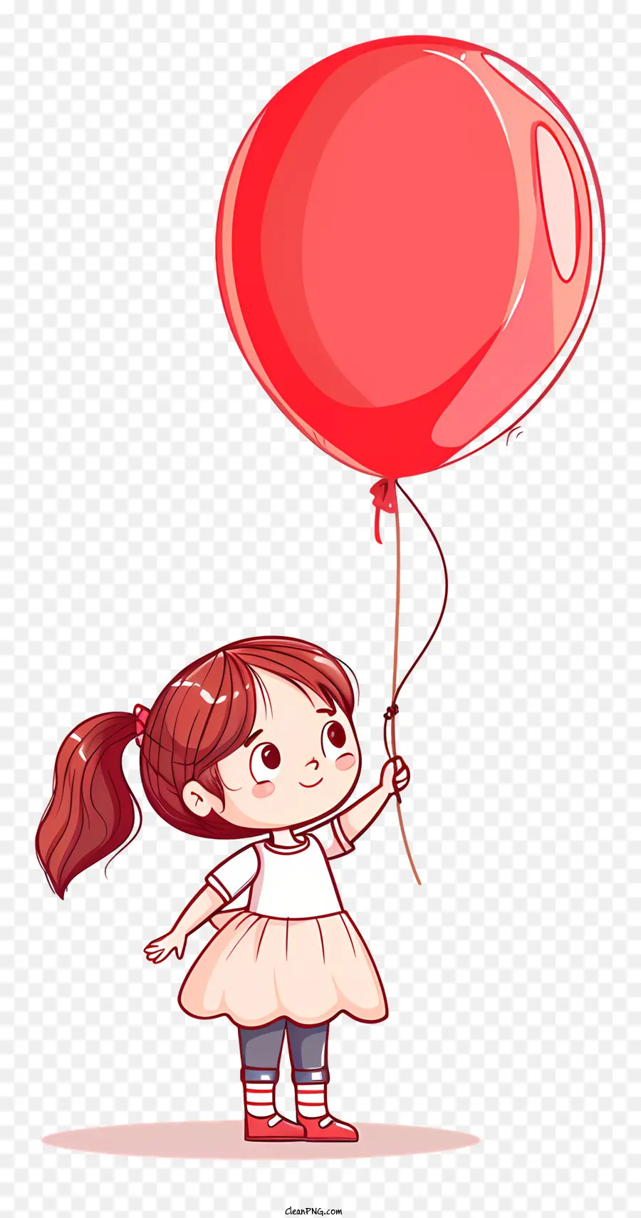 Gadis Memegang Balon，Gadis Muda PNG