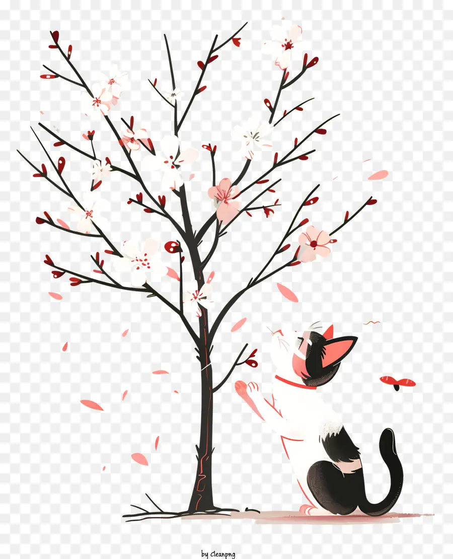 Kucing Lucu Di Bawah Pohon，Kucing PNG