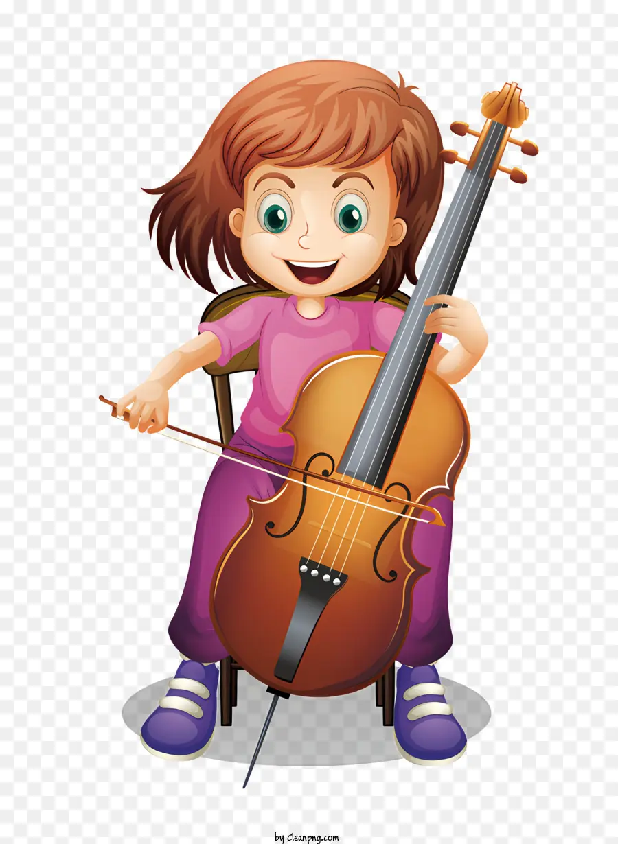 Musik，Gadis Dengan Cello PNG