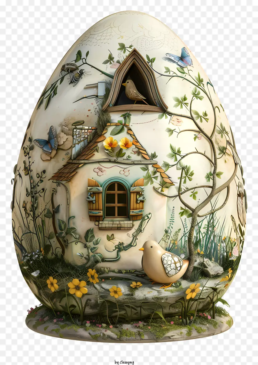 Rumah Telur Paskah，Telur Yang Dihiasi PNG