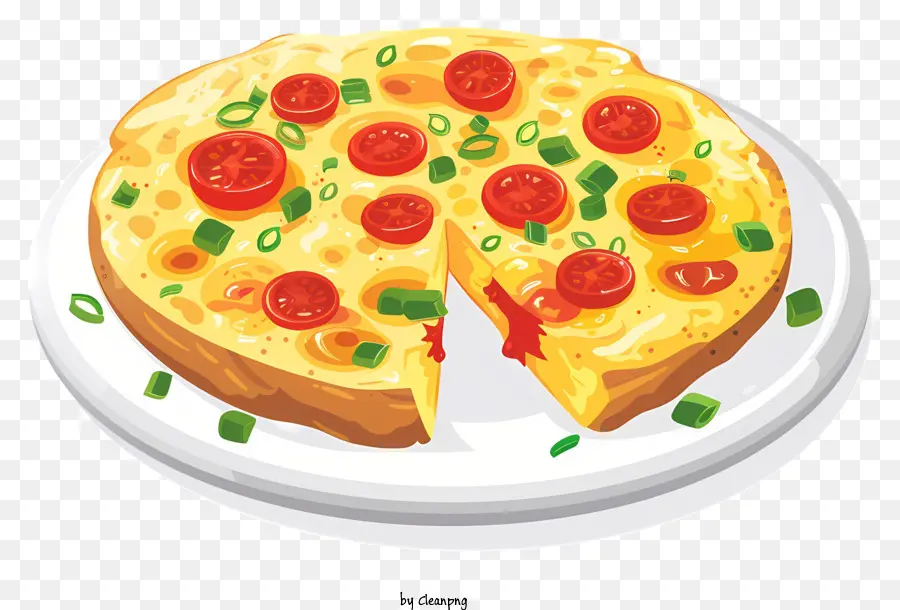 Omelet Spanyol，Pizza PNG