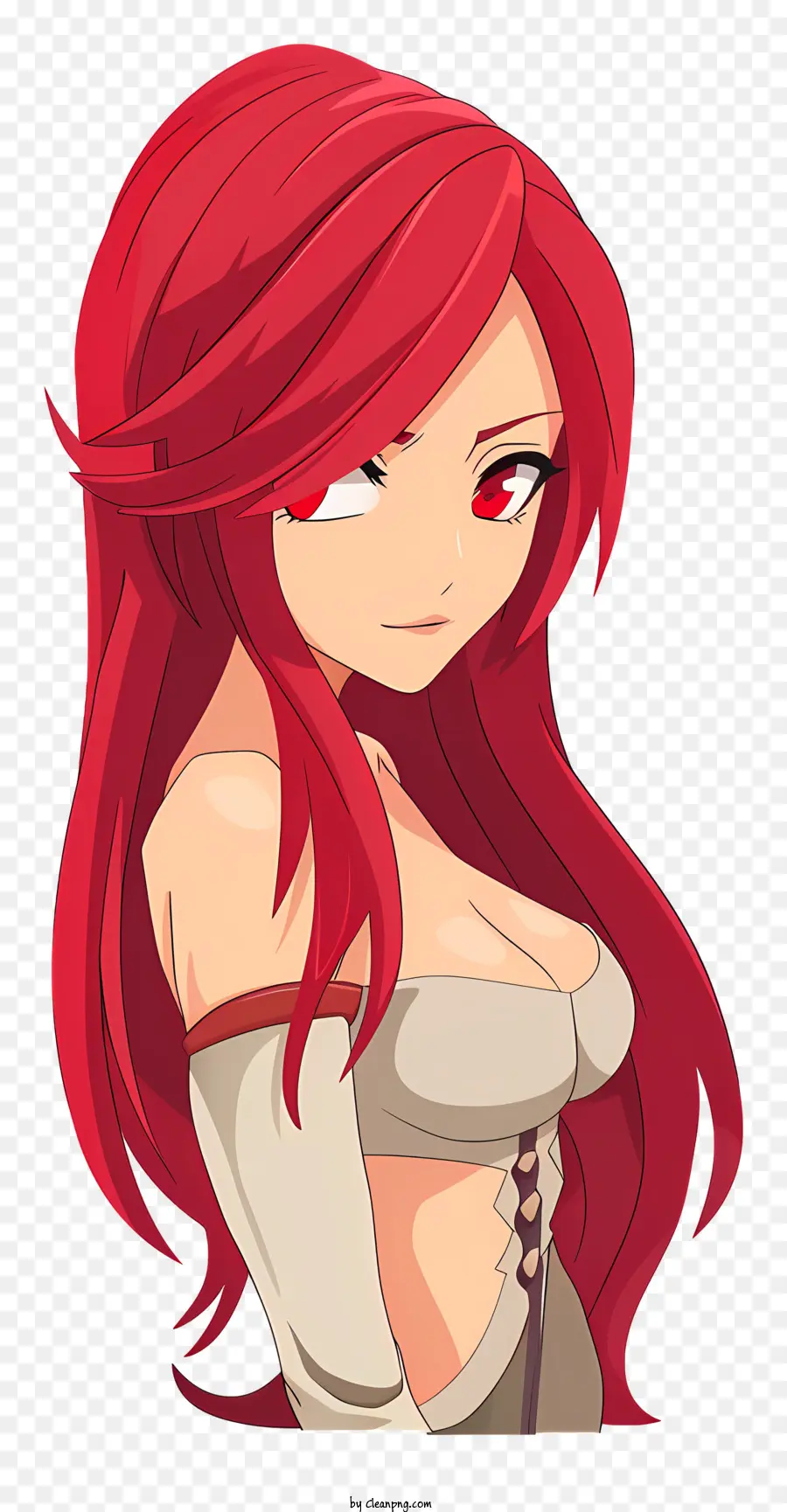 Erza Scarlet，Gadis Anime Dengan Rambut Merah PNG