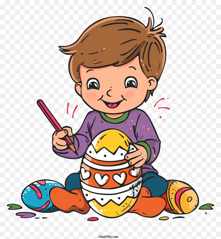 Mewarnai Telur Paskah，Telur Paskah PNG