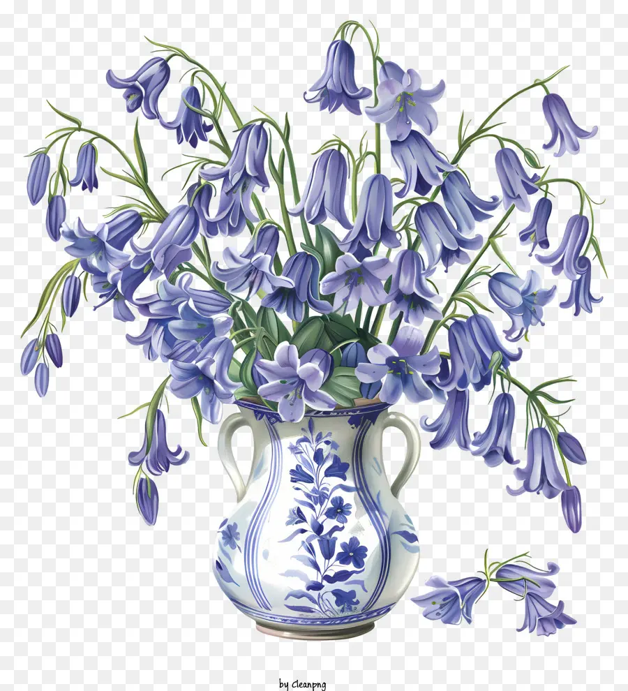 Bunga Bluebell，Bunga Musim Semi PNG