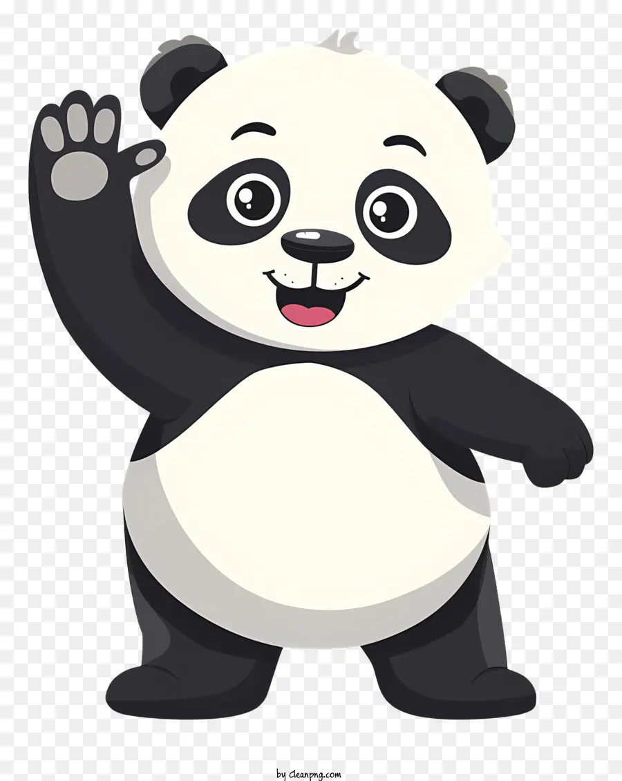 Panda Melambaikan Tangan，Panda Bear PNG