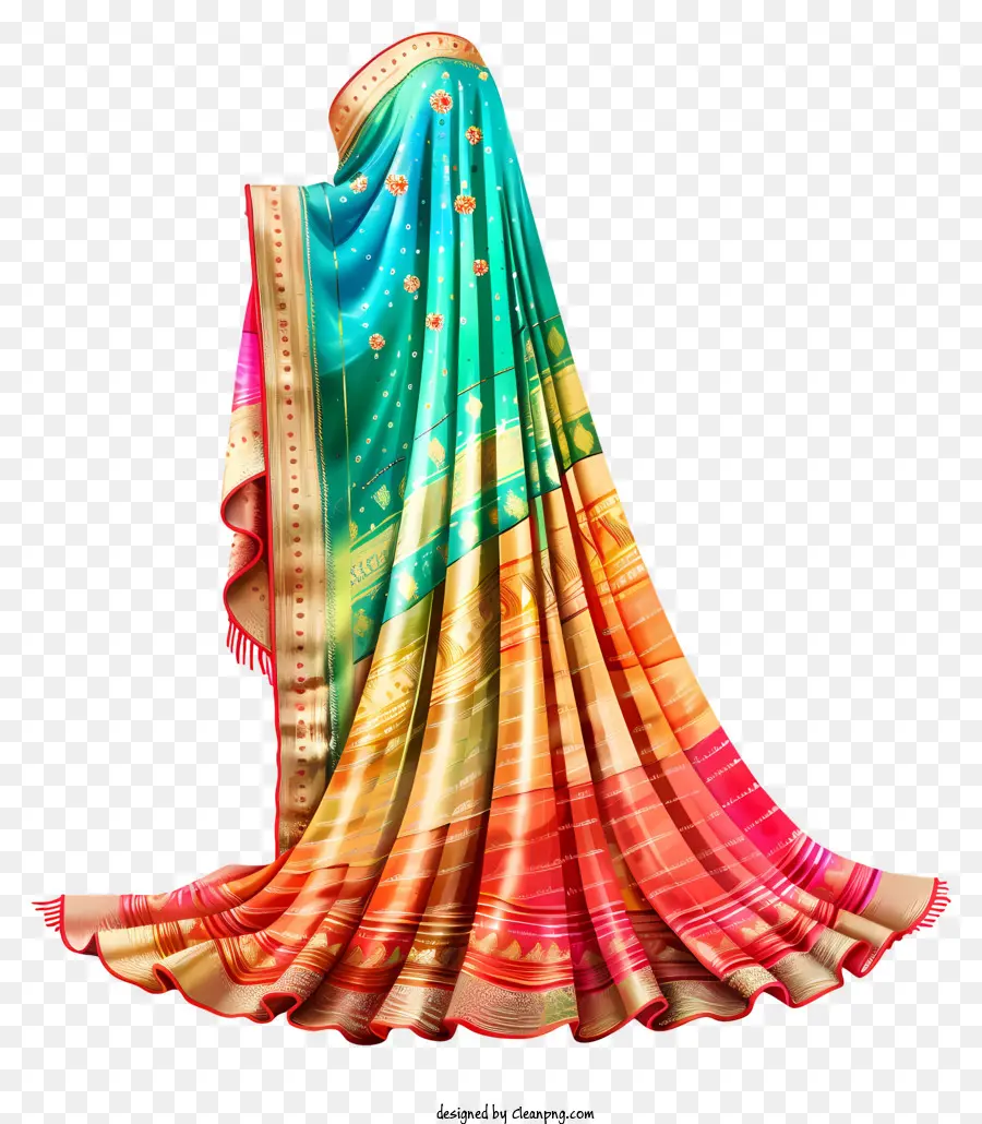 Sari Pernikahan India，Wanita Berbaju Sari PNG