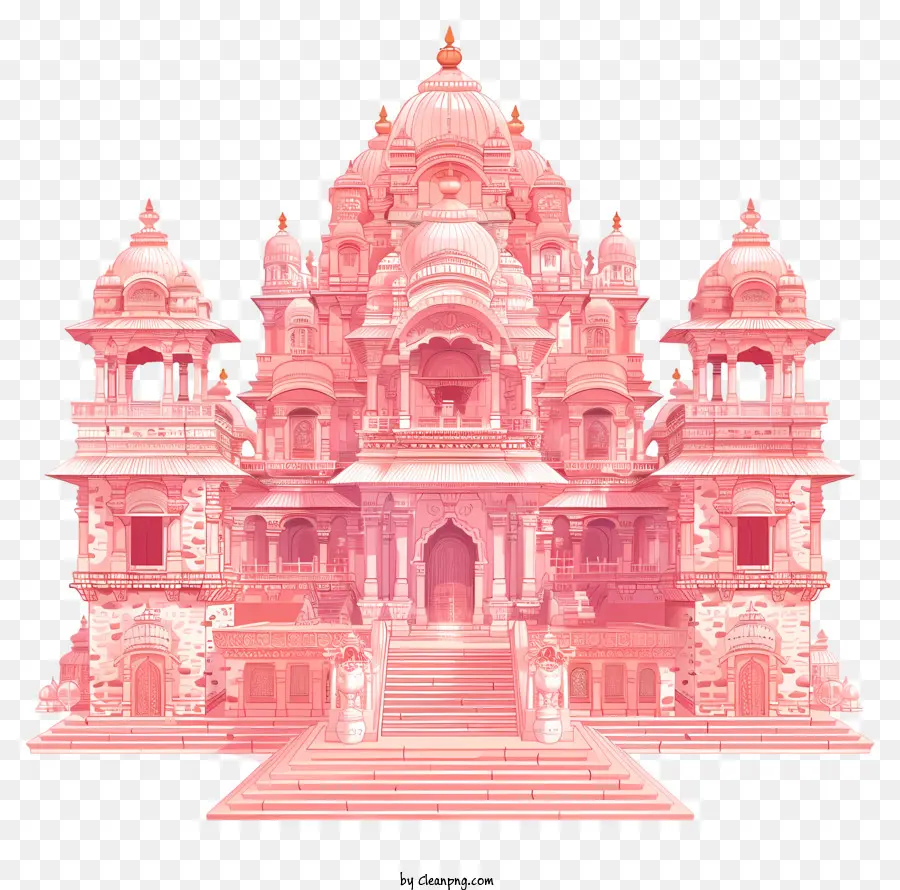 Ram Mandir，Pink Bangunan PNG