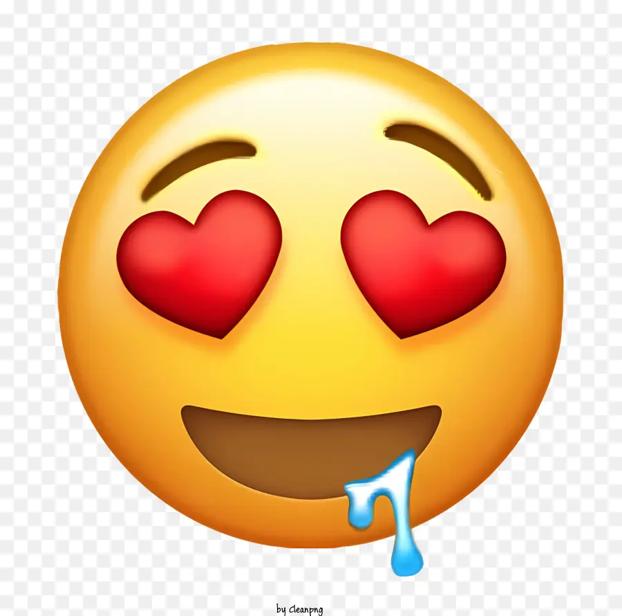 Emoji，Emoji Mata Hati PNG