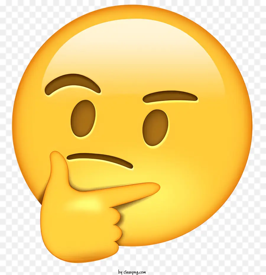 Emoji，Emoji Berpikir PNG