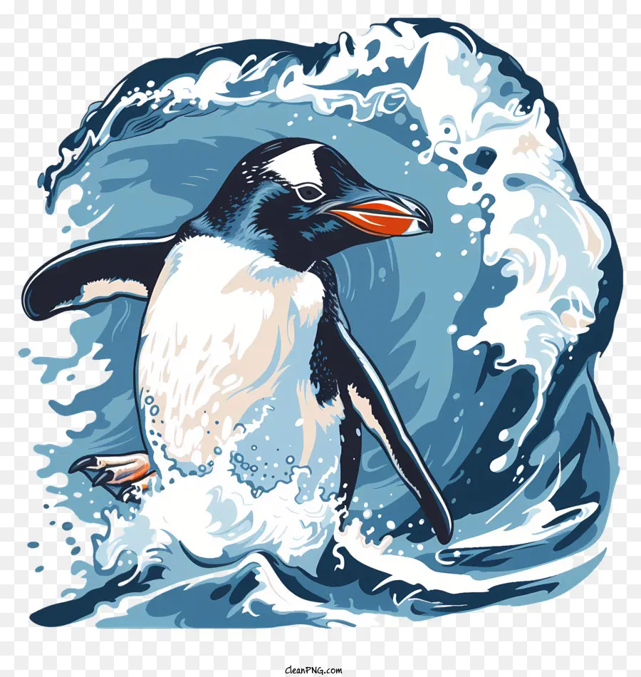 Dunia Penguin Hari，Kartun Penguin PNG
