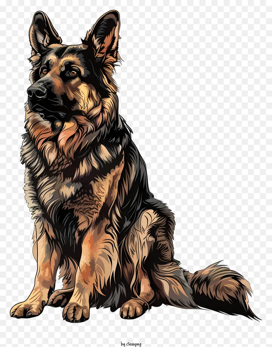 Anjing Gembala，Gembala Jerman PNG