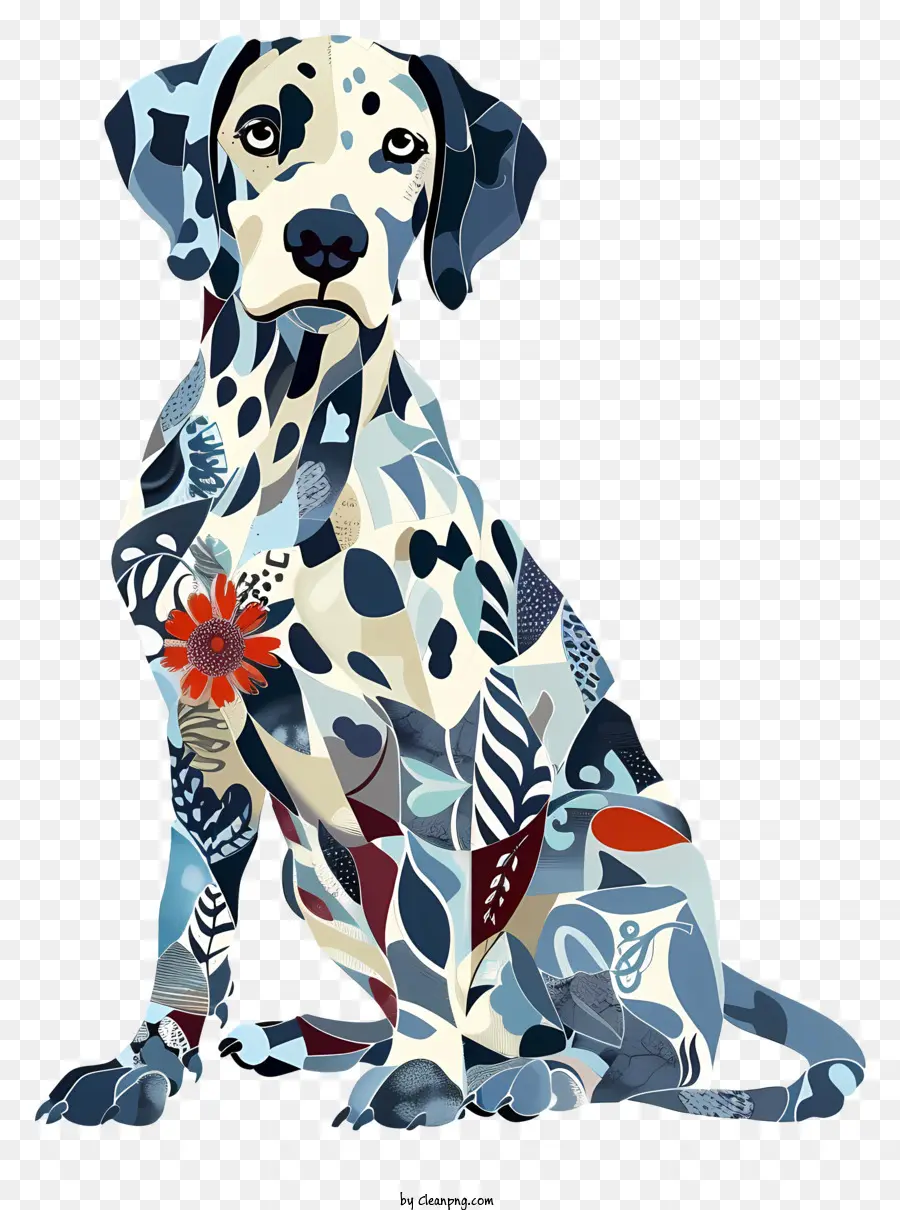Anjing Dalmatian，Karya Seni Digital PNG