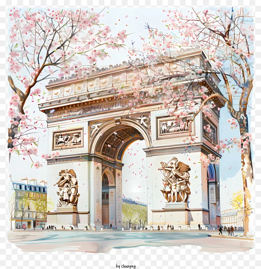 Arc De Triomphe，Paris PNG